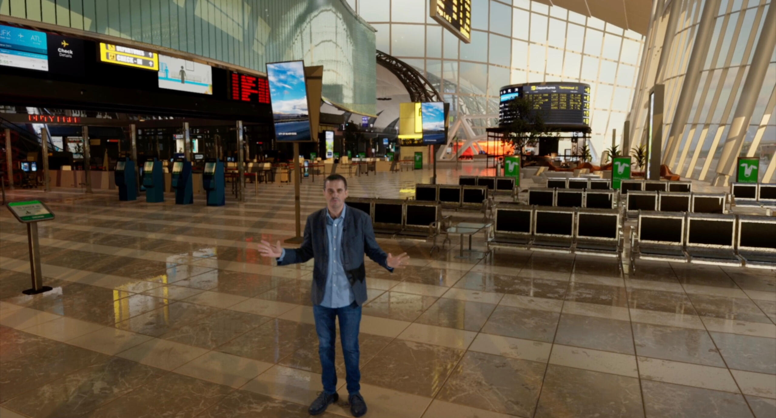 Airport Standing Set at L.A. Castle Studios